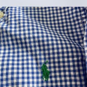 Ralph Lauren boys Blue Gingham button down Shirt